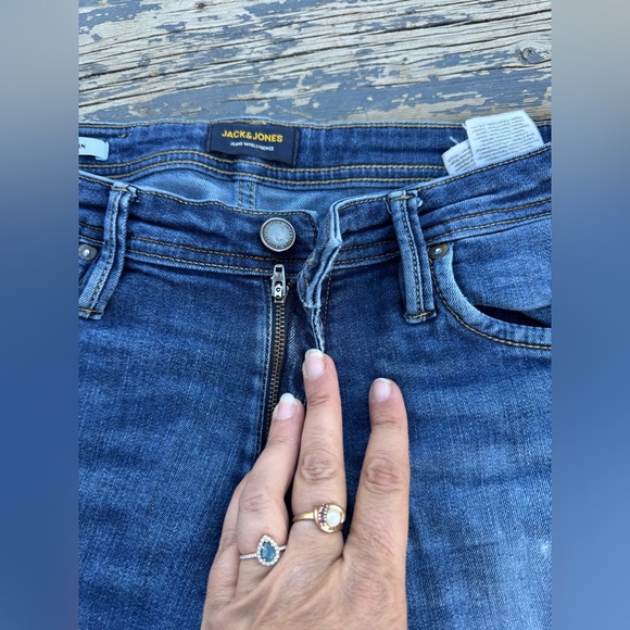 Jack & Jones Blue Slim Fit Jeans - Picture 10 of 16